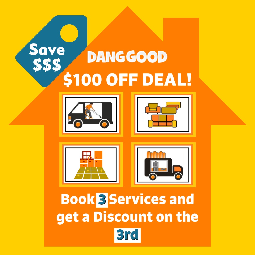 Discount of $100 on Three Cleaning Services