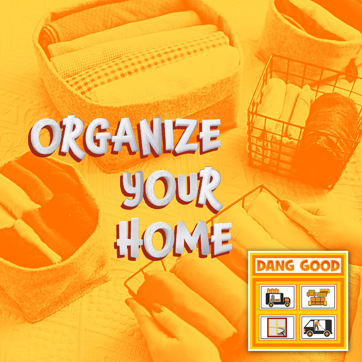 A mess while Organizing the Home