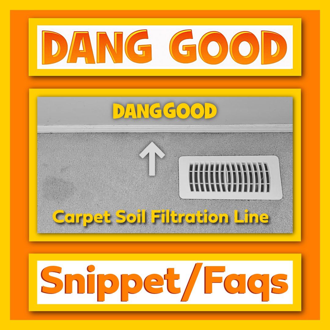 Carpet Soil Filtration at the Edges of the Carpet