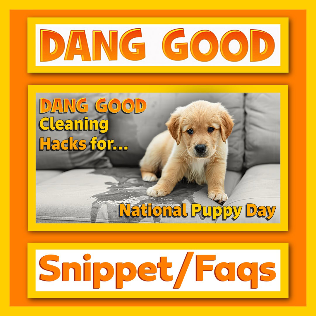 Cleaning Hacks for National Puppy Day